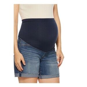 Sofia Vergara Lila Mid Rise Maternity Shorts Size 20 Denim